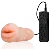 Мастурбатор-ротик с вибрацией REALSTUFF VIBRATING MASTURBATOR MOUTH - Dream Toys - в Майкопе купить с доставкой