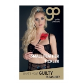 Пластиковая метелочка с красными пёрышками Small Feather Tickler - 32 см. - Blush Novelties - купить с доставкой в Майкопе