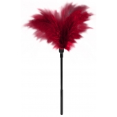 Пластиковая метелочка с красными пёрышками Small Feather Tickler - 32 см. - Blush Novelties - купить с доставкой в Майкопе
