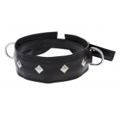 Полиуретановый ошейник с пуклями и D-кольцами Collar with Studs - Blush Novelties - купить с доставкой в Майкопе
