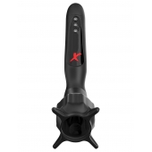 Чёрный вибростимулятор для головки члена с эффектом всасывания Vibrating Roto-Sucker - Pipedream - в Майкопе купить с доставкой
