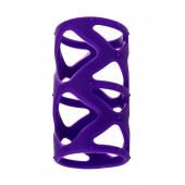Фиолетовая насадка-сетка на пенис - 7,5 см. - A-toys - в Майкопе купить с доставкой