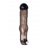 Закрытая фаллическая насадка на пенис с кольцом для фиксации  вибропулей - ToyFa - в Майкопе купить с доставкой