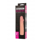 Телесная насадка-удлинитель Extension sleeve - 17 см. - Sitabella - в Майкопе купить с доставкой