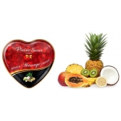 Массажная свеча с ароматом экзотических фруктов Bougie Massage Candle - 35 мл. - Plaisir Secret - купить с доставкой в Майкопе