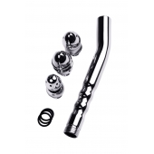 Металлический анальный душ с тремя насадками - ToyFa - купить с доставкой в Майкопе