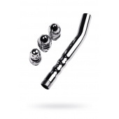 Металлический анальный душ с тремя насадками - ToyFa - купить с доставкой в Майкопе