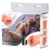 Двусторонний мастурбатор с вибропулей Satisfaction Lucky charm - Lola Games - в Майкопе купить с доставкой