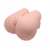 Реалистичный мастурбатор с вибрацией и двумя тоннелями - вагиной и анусом - Baile - в Майкопе купить с доставкой
