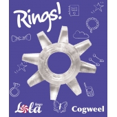 Прозрачное эрекционное кольцо Rings Cogweel - Lola Games - в Майкопе купить с доставкой