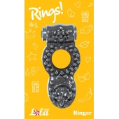 Чёрное эрекционное кольцо Rings Ringer - Lola Games - в Майкопе купить с доставкой