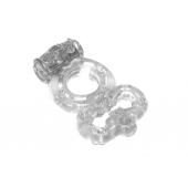 Прозрачное эрекционное кольцо Rings Treadle с подхватом - Lola Games - в Майкопе купить с доставкой