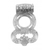 Прозрачное эрекционное кольцо Rings Treadle с подхватом - Lola Games - в Майкопе купить с доставкой