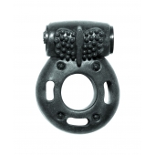 Черное эрекционное кольцо с вибрацией Rings Axle-pin - Lola Games - в Майкопе купить с доставкой