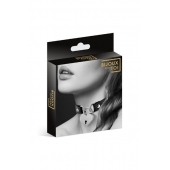 Черный чокер с замком в форме сердца - Bijoux Pour Toi - купить с доставкой в Майкопе