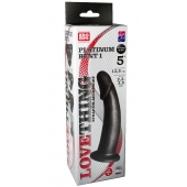 Чёрная насадка PLATINUM BENT 1 - LOVETOY (А-Полимер) - купить с доставкой в Майкопе