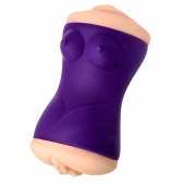 Двухсторонний мастурбатор JOS YARA в фиолетовой колбе - JOS - в Майкопе купить с доставкой