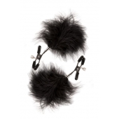 Зажимы для сосков с пухом FEATHERED NIPPLE CLAMPS - Blush Novelties - купить с доставкой в Майкопе