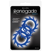 Набор из 3 синих эрекционных колец Renegade Gears - NS Novelties - в Майкопе купить с доставкой