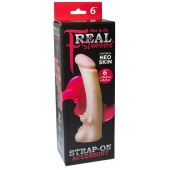 Телесная насадка REAL Standard с усиками на основании - 19 см. - LOVETOY (А-Полимер) - купить с доставкой в Майкопе
