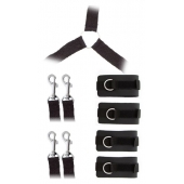Комплект наручников и поножей LUXURIOUS BED RESTRAINT CUFF SET - Blush Novelties - купить с доставкой в Майкопе
