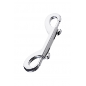 Серебристый двухсторонний карабин TOYFA Metal - ToyFa - купить с доставкой в Майкопе