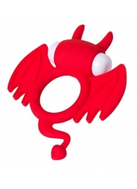 Красное эрекционное кольцо на пенис JOS COCKY DEVIL - JOS - в Майкопе купить с доставкой