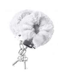Наручники с белой меховой опушкой - ToyFa - купить с доставкой в Майкопе