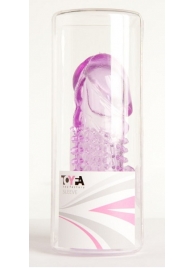 Фиолетовая насадка с коготком и шипами - 13 см. - Toyfa Basic - в Майкопе купить с доставкой