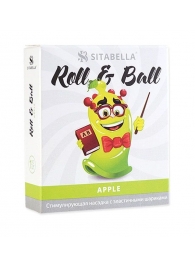Стимулирующий презерватив-насадка Roll   Ball Apple - Sitabella - купить с доставкой в Майкопе