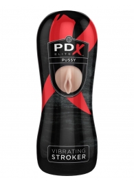 Мастурбатор-вагина Vibrating Pussy Stroker с вибрацией - Pipedream - в Майкопе купить с доставкой