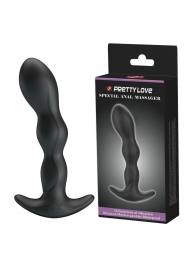 Черный анальный стимулятор простаты с вибрацией Special Anal Massager - 14,5 см. - Baile - в Майкопе купить с доставкой