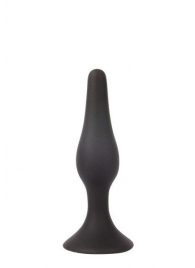 Чёрная анальная втулка Sex Expert - 10 см. - Sex Expert