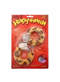 Металлические наручники с леопардовой плюшевой отделкой - Сима-Ленд - купить с доставкой в Майкопе