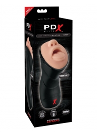 Мастурбатор-ротик Deep Throat Vibrating Stroker - Pipedream - в Майкопе купить с доставкой