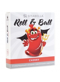 Стимулирующий презерватив-насадка Roll   Ball Cherry - Sitabella - купить с доставкой в Майкопе