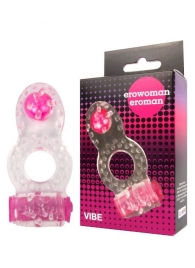 Прозрачное эрекционное кольцо Erowoman-Eroman - Erowoman-Eroman - в Майкопе купить с доставкой