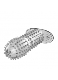 Закрытая прозрачная насадка Crystal sleeve - 12 см. - Erowoman-Eroman - в Майкопе купить с доставкой