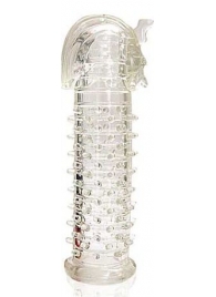 Закрытая прозрачная насадка на пенис Crystal Sleeve Faraon - 13,5 см. - Erowoman-Eroman - в Майкопе купить с доставкой