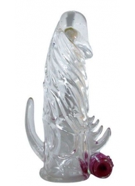 Закрытая прозрачная вибронасадка на пенис Crystal Sleeve Vibe - Erowoman-Eroman - в Майкопе купить с доставкой