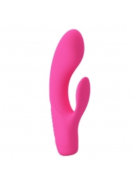 Розовый вибратор с клиторальным отростком Tim - 15,5 см. - Baile