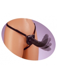 Черный податливый страпон Posable Partner Strap-On - 17,8 см. - Pipedream - купить с доставкой в Майкопе