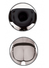 Черный полый страпон унисекс Hollow Strap-On - 14,5 см. - Pipedream - купить с доставкой в Майкопе