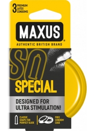 Презервативы с точками и рёбрами в железном кейсе MAXUS Special - 3 шт. - Maxus - купить с доставкой в Майкопе