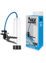 Прозрачная вакуумная помпа Sex Expert с ручным насосом - Sex Expert - в Майкопе купить с доставкой