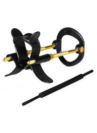 Черно-золотистый экстендер для пениса Sex Expert - Sex Expert - в Майкопе купить с доставкой