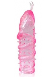 Закрытая рельефная насадка Crystal sleeve snakes в виде змеи с усиками - 14 см. - Erowoman-Eroman - в Майкопе купить с доставкой