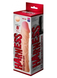Насадка на пояс Harness RED LINE - 21,5 см. - LOVETOY (А-Полимер) - купить с доставкой в Майкопе
