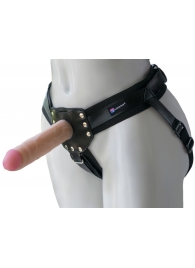 Черный пояс-трусики с двумя насадками  Экзотик-Linda  - 15,5 и 10,5 см. - LOVETOY (А-Полимер) - купить с доставкой в Майкопе