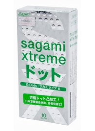 Презервативы Sagami Xtreme Type-E с точками - 10 шт. - Sagami - купить с доставкой в Майкопе